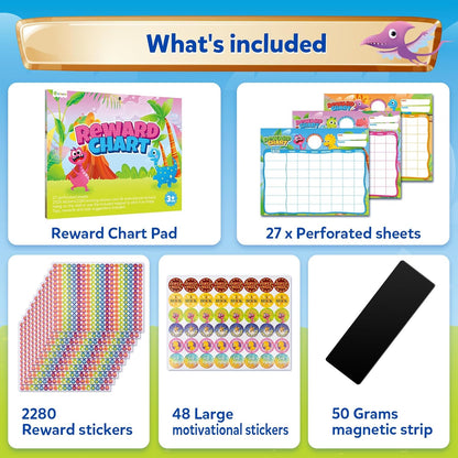 Kids Behavior & Responsibility Chart with 2,328 Reward Stickers