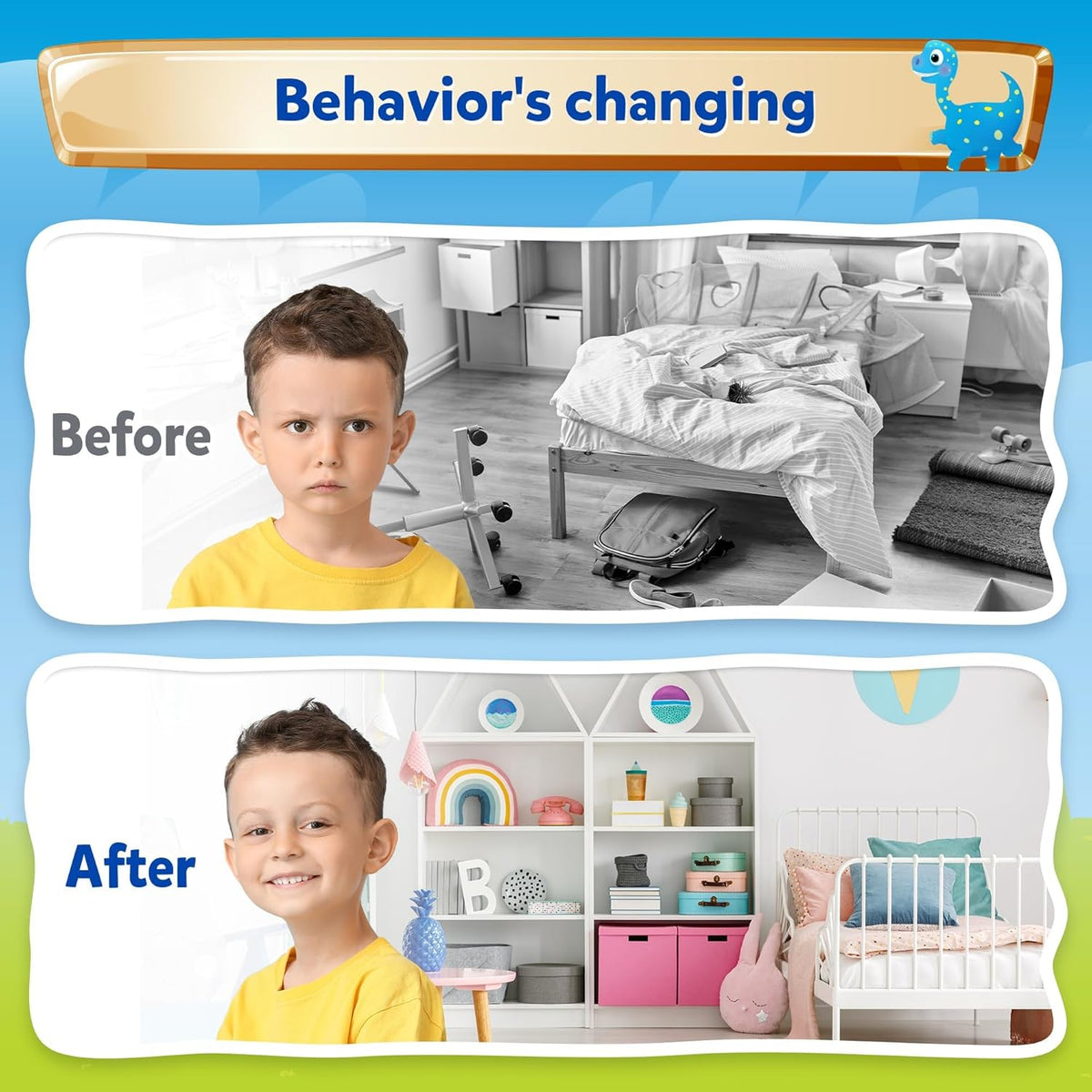 Kids Behavior & Responsibility Chart with 2,328 Reward Stickers