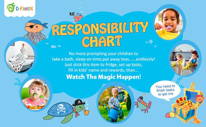Kids Routine, Chore & Behavior Tracker for Daily Responsibilities